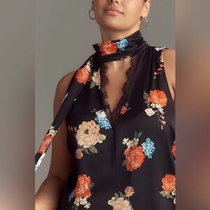 By Anthropologie Silky Halter Tank NWT